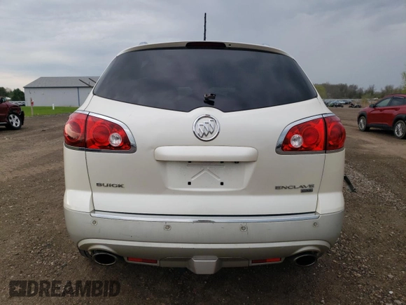 2011 Buick Enclave CXL-1 with VIN 5GAKVBED3BJ369368, listed as a Copart auction lot 53982875 with 91,757 mi miles and Salvage Title. Bid and sale history available at carsss.com. Image 6.