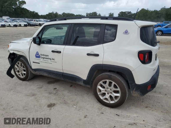 2018 Jeep Renegade Upland with VIN ZACCJBAB9JPJ22645, listed as a Copart auction lot 59481395 with 118,872 mi miles and Salvage title. Bid and sale history available at DreamBid. Image 2.