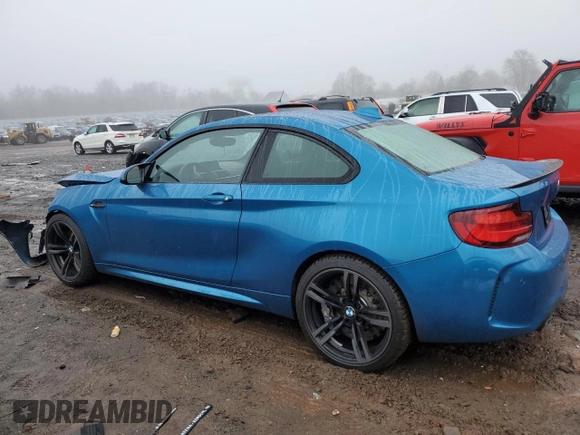 2021 BMW M2 Competition with VIN WBS2U7C07M7J70654, listed as a Copart auction lot 44136854 with 10,927 mi miles. Bid and sale history available at carsss.com. Image 2.