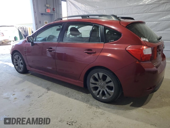 2014 Subaru Impreza Special Sports Premium z VIN JF1GPAL61E8288805, wystawiony jako Copart lot #52557885 z przebiegiem 91 889 mil mil oraz Szkoda całkowita • Salvage title. Historia ofert i sprzedaży dostępna na DreamBid. Obrazek 2.