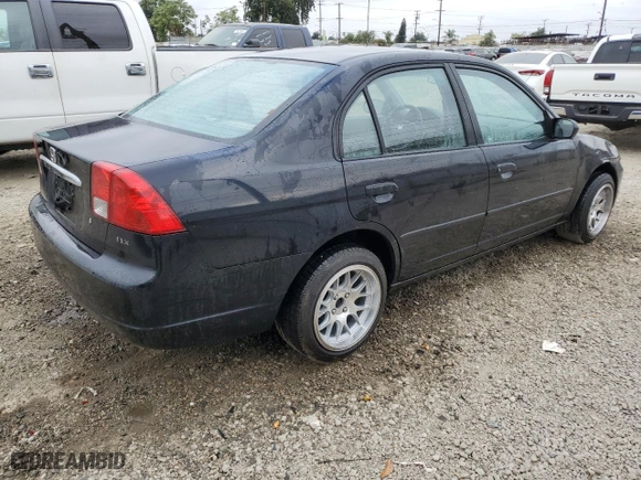 2003 Honda Civic DX with VIN 2HGES16113H556132, listed as a Copart auction lot 76865514 with 104,738 mi miles and Clean Title. Bid and sale history available at carsss.com. Image 3.