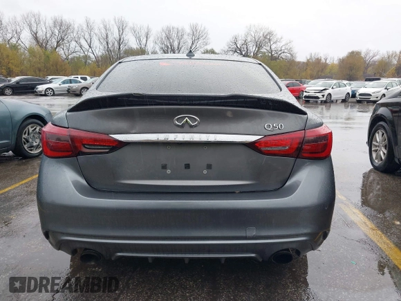 2018 Infiniti Q50 Luxe z VIN JN1EV7AP5JM350376, wystawiony jako IAAI lot #40881855 z przebiegiem 84 501 mil mil oraz . Historia ofert i sprzedaży dostępna na DreamBid. Obrazek 15.
