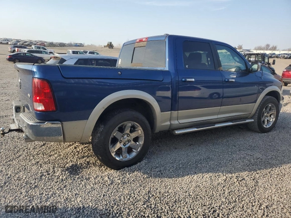 2009 Dodge Ram 1500 Laramie with VIN 1D3HB13T89J521779, listed as a Copart auction lot 48239135 with 144,414 mi miles and Salvage Title. Bid and sale history available at carsss.com. Image 3.