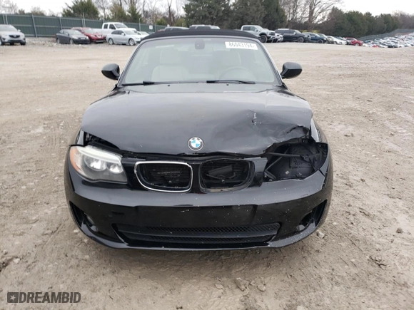 2012 BMW 1 Series 128i with VIN WBAUL7C55CVM83014, listed as a Copart auction lot 86043194 with 0 mi miles and Salvage Title. Bid and sale history available at carsss.com. Image 5.