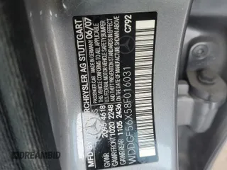 2008 Mercedes-Benz C 350 Sport with VIN WDDGF56X58F016031, listed as a Copart auction lot 45545055 with 149,862 mi miles and Salvage Title. Bid and sale history available at DreamBid. Image 12.