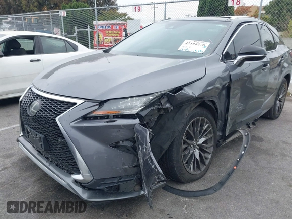 2016 Lexus RX 350 with VIN 2T2BZMCA7GC038203, listed as a IAAI auction lot 42106270 with 117,085 mi miles and . Bid and sale history available at DreamBid. Image 6.