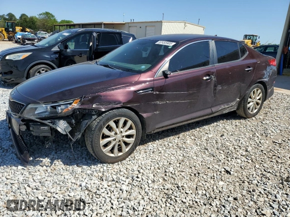 2014 Kia Optima LX with VIN 5XXGM4A73EG326127, listed as a Copart auction lot 52455905 with 144,831 mi miles and Salvage Title. Bid and sale history available at carsss.com. Image 1.