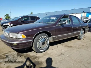1995 Chevrolet Caprice z VIN 1G1BL52W3SR150934, wystawiony jako Copart lot #75098494 z przebiegiem 73 721 mil mil oraz Czysty tytuł • Clean title. Historia ofert i sprzedaży dostępna na DreamBid. Obrazek 1.
