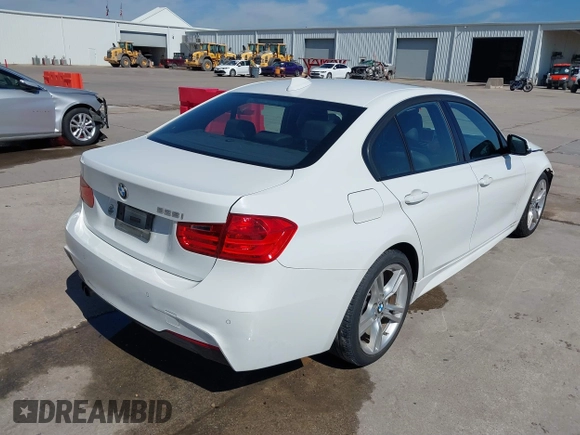 2013 BMW 3 Series 328i with VIN WBA3A5C5XDF353389, listed as a IAAI auction lot 41625851 with 153,522 mi miles. Bid and sale history available at carsss.com. Image 4.