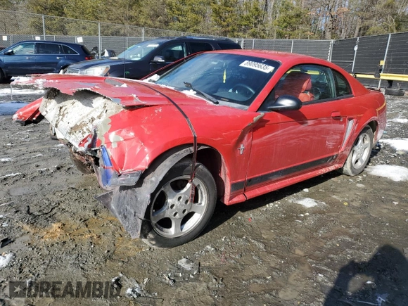 2002 Ford Mustang Standard with VIN 1FAFP40412F224903, listed as a Copart auction lot 89095635 with 0 mi miles and Salvage Title. Bid and sale history available at carsss.com. Image 1.