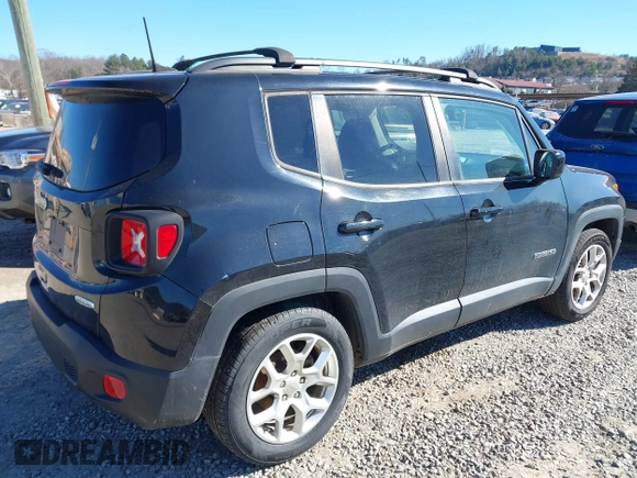 2018 Jeep Renegade Latitude with VIN ZACCJABB3JPG67817, listed as a IAAI auction lot 41611549 with 99,047 mi miles and . Bid and sale history available at DreamBid. Image 4.