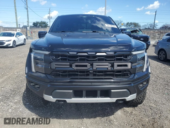 2024 Ford F-150 Raptor with VIN 1FTFW1RG4RFA57634, listed as a Copart auction lot 50156555 with 19,887 mi miles and Salvage Title. Bid and sale history available at carsss.com. Image 5.