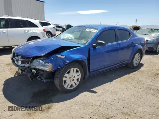 2012 Dodge Avenger SE with VIN 1C3CDZAG8CN327579, listed as a Copart auction lot 53384145 with 123,356 mi miles and Salvage Title. Bid and sale history available at DreamBid. Image 1.