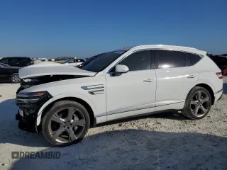 2024 Genesis GV80 Prestige Signature с VIN KMUHCESC1RU161328, выставлен на аукционе Copart как лот 77135334 с пробегом Не указан миль и Списание • Salvage title. История ставок и продаж доступна на DreamBid. Изображение 1.