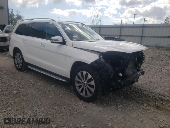 2018 Mercedes-Benz GLS with VIN 4JGDF6EE5JB116674, listed as a Copart auction lot 68156313 with 107,676 mi miles. Bid and sale history available at carsss.com. Image 4.