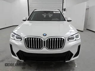 2024 BMW X3 sDrive30i with VIN 5UX43DP08R9W57559, listed as a Copart auction lot 52648995 with 23,026 mi miles and Clean Title. Bid and sale history available at DreamBid. Image 5.