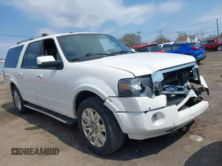 2014 Ford Expedition Max Limited z VIN 1FMJK2A56EEF29320, wystawiony jako IAAI lot #42091727 z przebiegiem 164 060 mil mil oraz . Historia ofert i sprzedaży dostępna na DreamBid. Obrazek 1.