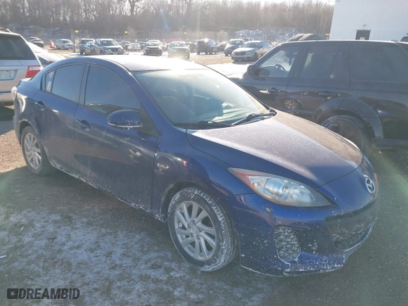2012 Mazda Mazda3 i Touring with VIN JM1BL1VF4C1503127, listed as a IAAI auction lot 41423541 with 62,806 mi miles. Bid and sale history available at carsss.com. Image 1.