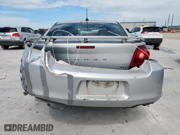 2012 Dodge Avenger SXT with VIN 1C3CDZCB7CN183153, listed as a Copart auction lot 63293725 with 122,681 mi miles and Salvage title. Bid and sale history available at DreamBid. Image 6.