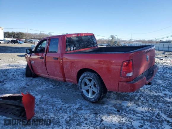 2017 Ram 1500 Express with VIN 1C6RR7FGXHS619593, listed as a Copart auction lot 45809095 with 62,403 mi miles and Salvage Title. Bid and sale history available at carsss.com. Image 2.