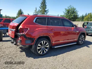 2023 Volkswagen Atlas SEL Premium R-Line with VIN 1V2FR2CA4PC525005, listed as a Copart auction lot 63870585 with 31,049 mi miles and Salvage title. Bid and sale history available at DreamBid. Image 3.