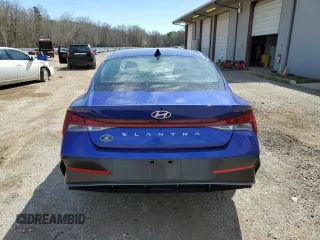 2024 Hyundai Elantra SEL with VIN KMHLS4DG5RU761646, listed as a Copart auction lot 50227625 with 8,609 mi miles and Salvage title. Bid and sale history available at DreamBid. Image 6.