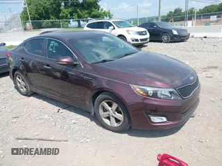 2015 Kia Optima LX with VIN 5XXGM4A70FG478819, listed as a IAAI auction lot 42571214 with 130,707 mi miles and . Bid and sale history available at DreamBid. Image 1.