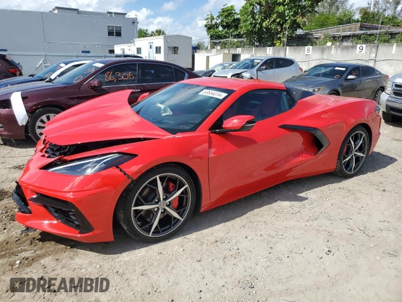 2021 Chevrolet Corvette 2LT with VIN 1G1YB3D42M5118581, listed as a Copart auction lot 53654314 with 6,310 mi miles. Bid and sale history available at carsss.com. Image 1.