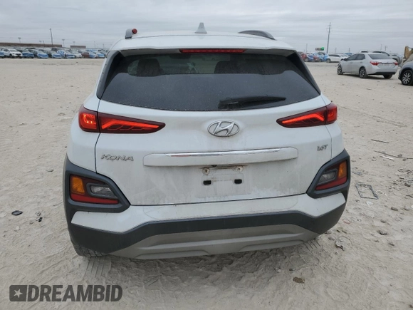 2019 Hyundai Kona Limited with VIN KM8K33A53KU388733, listed as a Copart auction lot 42572875 with 69,301 mi miles and Salvage Title. Bid and sale history available at carsss.com. Image 6.