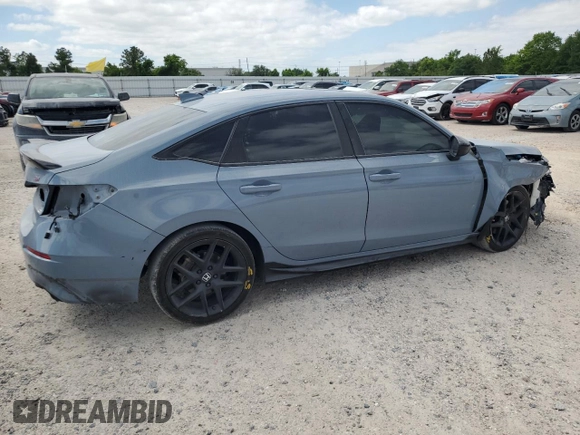 2022 Honda Civic Si z VIN 2HGFE1E58NH474272, wystawiony jako Copart lot #52454135 z przebiegiem 76 380 mil mil oraz Szkody całkowita. Historia ofert i sprzedaży dostępna na DreamBid. Obrazek 3.