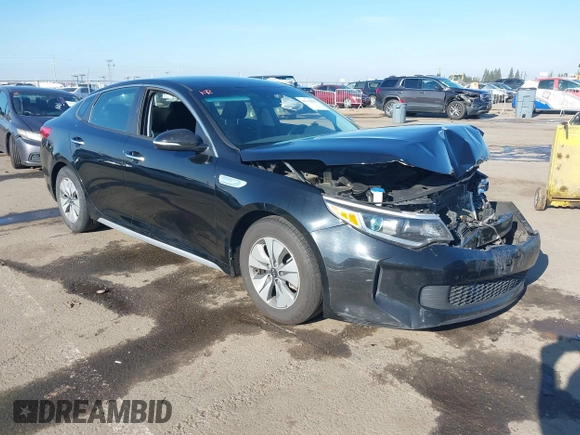 2018 Kia Optima Hybrid Premium with VIN KNAGT4LE7J5023233, listed as a IAAI auction lot 41276207 with 152,381 mi miles. Bid and sale history available at carsss.com. Image 1.