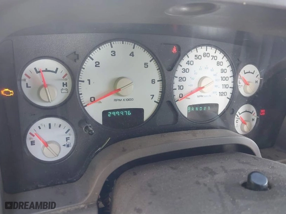 2004 Dodge Ram 1500 SLT with VIN 1D7HA18N54S589102, listed as a IAAI auction lot 41720752 with 299,976 mi miles. Bid and sale history available at carsss.com. Image 7.