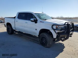2019 Chevrolet Silverado 1500 LTZ with VIN 3GCUYGEL5KG262794, listed as a Copart auction lot 48676305 with 79,811 mi miles and Salvage Title. Bid and sale history available at carsss.com. Image 4.