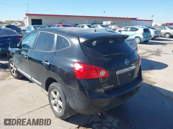 2013 Nissan Rogue S with VIN JN8AS5MT9DW505929, listed as a IAAI auction lot 41857635 with 171,265 mi miles. Bid and sale history available at carsss.com. Image 3.