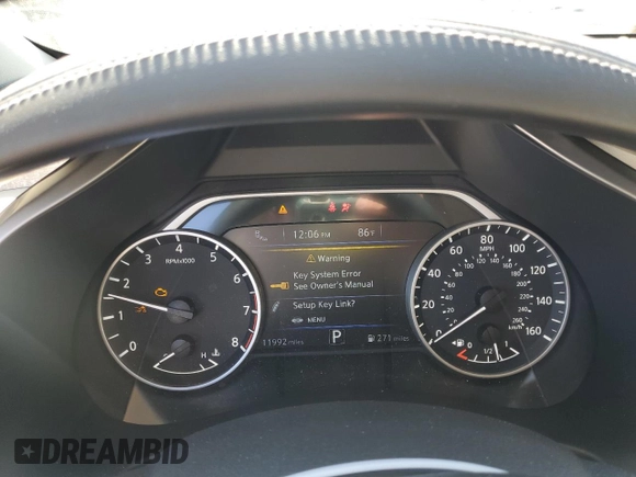 2022 Nissan Murano SL with VIN 5N1AZ2CJ9NC111710, listed as a Copart auction lot 48725715 with 11,992 mi miles and Salvage Title. Bid and sale history available at carsss.com. Image 9.