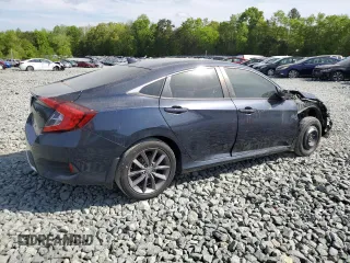 2019 Honda Civic Sedan EX with VIN 19XFC1F37KE015999, listed as a Copart auction lot 53229695 with 38,494 mi miles and Clean Title. Bid and sale history available at carsss.com. Image 3.