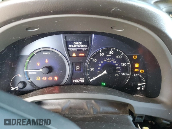 2010 Lexus RX 450h with VIN JTJZB1BA8A2001588, listed as a Copart auction lot 50193885 with 140,248 mi miles and Salvage Title. Bid and sale history available at DreamBid. Image 9.
