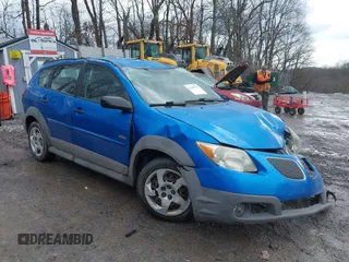 2007 Pontiac Vibe with VIN 5Y2SL65867Z406906, listed as a IAAI auction lot 41667795 with 255,863 mi miles. Bid and sale history available at carsss.com. Image 1.
