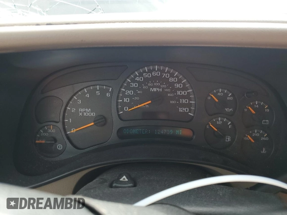 2003 GMC Yukon XL SLT with VIN 3GKGK26G73G301216, listed as a Copart auction lot 45231825 with 124,739 mi miles and Salvage Title. Bid and sale history available at carsss.com. Image 9.