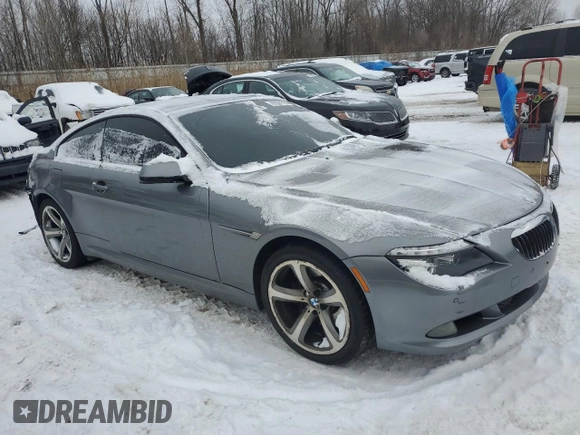 2010 BMW 6 Series 650i with VIN WBAEA5C59ACV93118, listed as a Copart auction lot 89361795 with 128,805 mi miles and Clean Title. Bid and sale history available at carsss.com. Image 4.