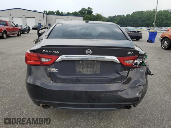 2017 Nissan Maxima S with VIN 1N4AA6AP4HC406296, listed as a Copart auction lot 62153935 with 186,493 mi miles and Salvage title. Bid and sale history available at DreamBid. Image 6.