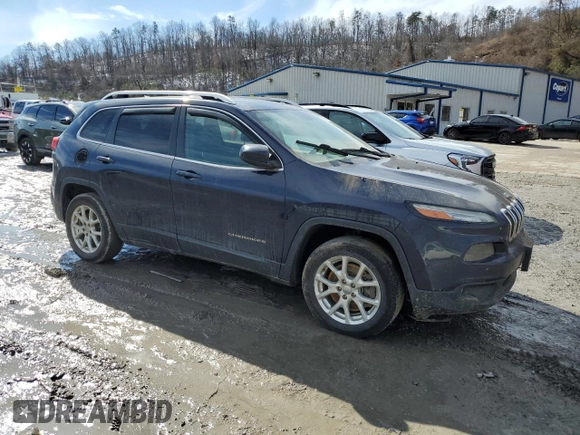 2014 Jeep Cherokee Latitude with VIN 1C4PJMCS2EW141396, listed as a Copart auction lot 45910385 with 0 mi miles and Salvage Title. Bid and sale history available at carsss.com. Image 4.