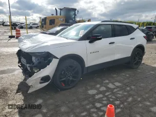 2022 Chevrolet Blazer LT with VIN 3GNKBCR44NS134043, listed as a Copart auction lot 55681025 with 61,590 mi miles and Salvage title. Bid and sale history available at DreamBid. Image 1.