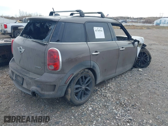 2012 MINI Countryman S with VIN WMWZC3C56CWM26958, listed as a IAAI auction lot 41765541 with Not Provided miles and . Bid and sale history available at DreamBid. Image 4.