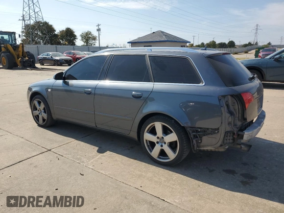 2007 Audi A4 with VIN WAUKF98E57A152630, listed as a Copart auction lot 76927614 with 71,930 mi miles and Salvage title. Bid and sale history available at DreamBid. Image 2.