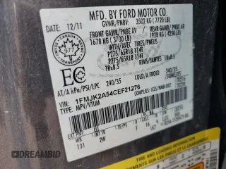 2012 Ford Expedition Max Limited with VIN 1FMJK2A54CEF21276, listed as a Copart auction lot 62979875 with 168,453 mi miles and Salvage title. Bid and sale history available at DreamBid. Image 13.