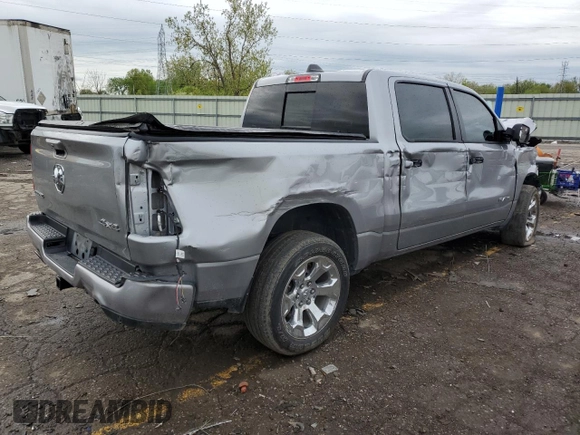 2024 Ram 1500 Big Horn with VIN 1C6SRFFT9RN118123, listed as a Copart auction lot 56187125 with 35,691 mi miles and Salvage title. Bid and sale history available at DreamBid. Image 3.