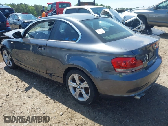 2013 BMW 1 Series 128i with VIN WBAUP7C57DVP25145, listed as a IAAI auction lot 42186423 with 131,222 mi miles and . Bid and sale history available at DreamBid. Image 3.