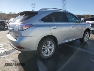 2010 Lexus RX 450h with VIN JTJBC1BA9A2023078, listed as a Copart auction lot 48934725 with 140,318 mi miles and Salvage Title. Bid and sale history available at DreamBid. Image 3.