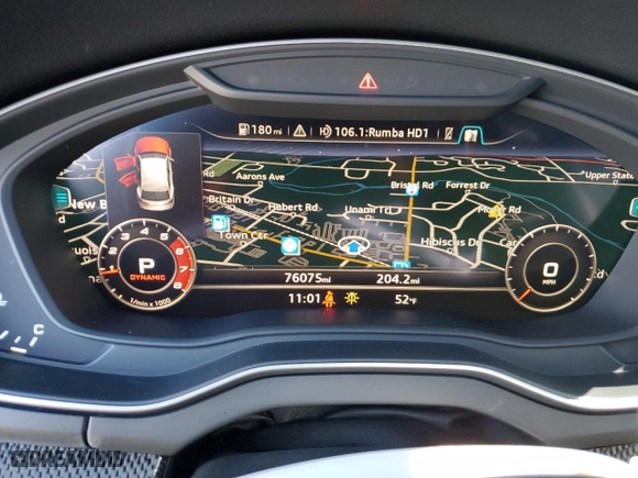 2020 Audi SQ5 Premium Plus with VIN WA1B4AFY0L2022521, listed as a Copart auction lot 49800675 with 76,075 mi miles and Salvage Title. Bid and sale history available at carsss.com. Image 9.